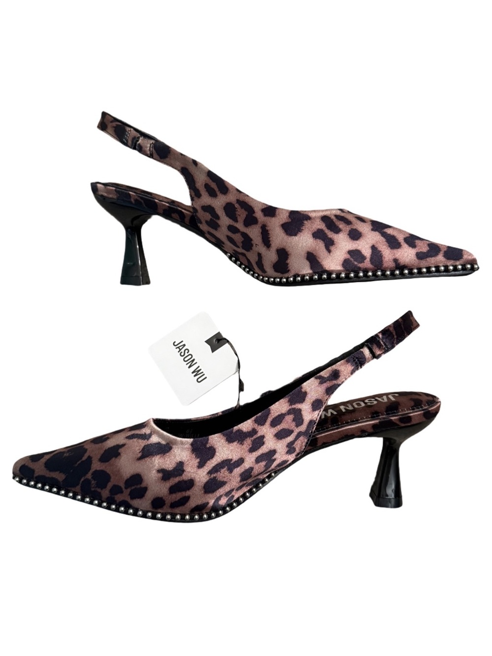 JASON WU Leopard Print Kitten Heels size 6.5, NEW